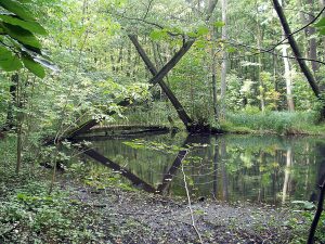 Das Flüßchen Schwärze südlich von Eberswalde; Wünschelbrücke in der Nähe der Zainhammer Mühle. Foto von Ralf Roletschek